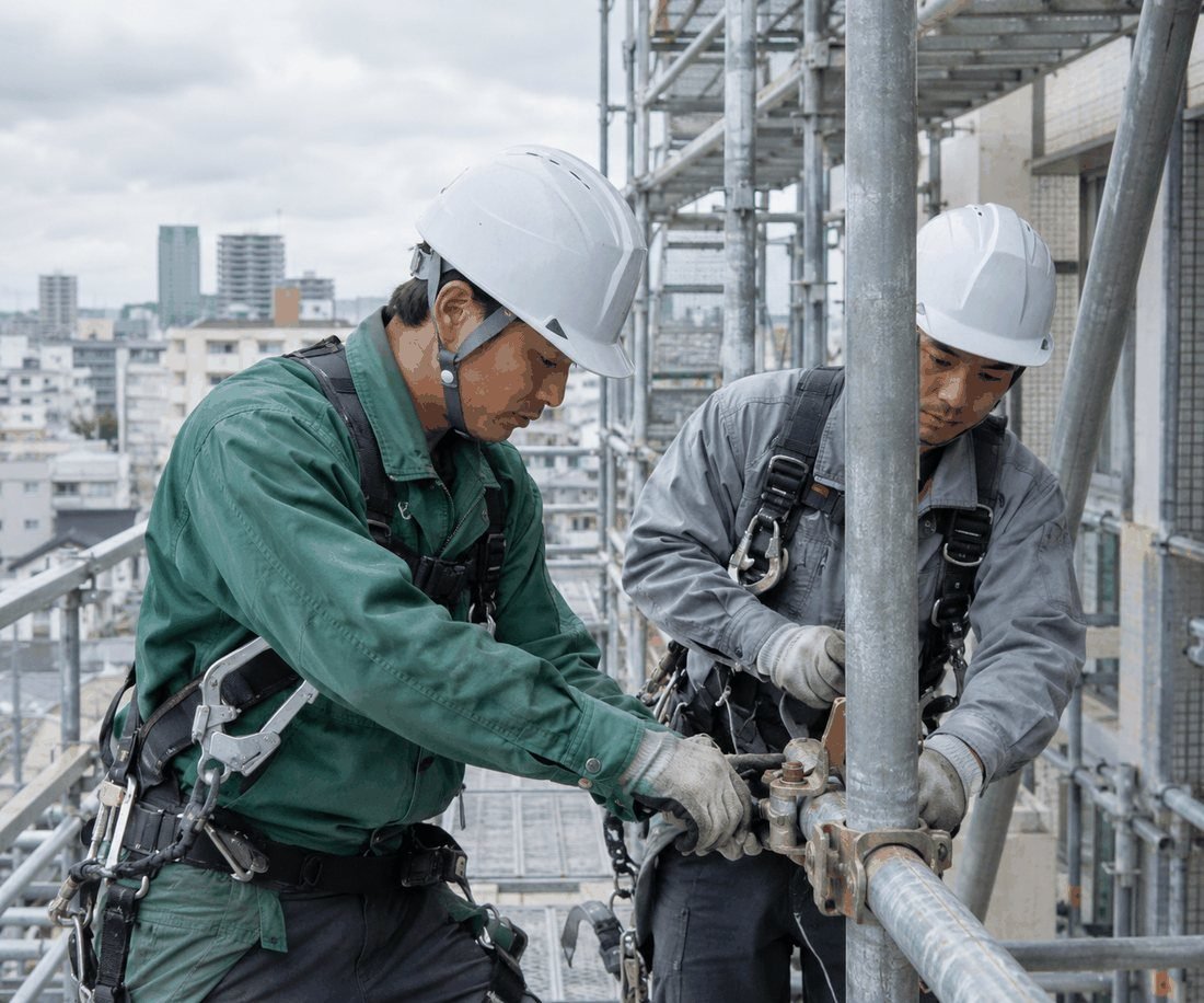 Pekerja di sektor Konstruksi di Jepang